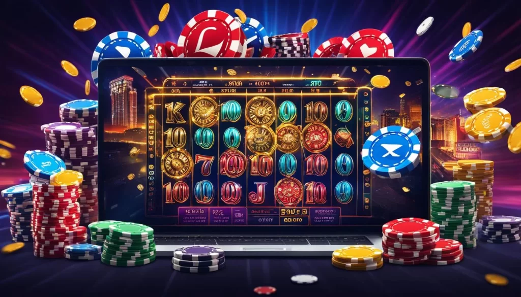 Hình ảnh lựa chọn sòng bạc trực tuyến, với logo daga68 casino nổi bật giữa các lựa chọn